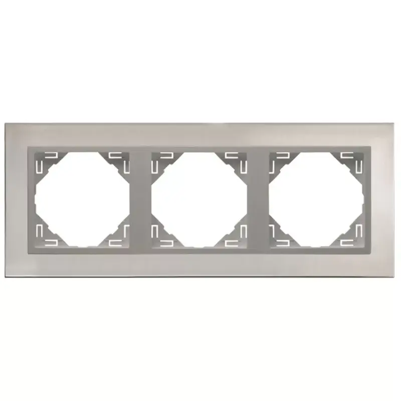 90930_TIA METALLO Hármas keret, inox/alumínium Expressz kézbesítés