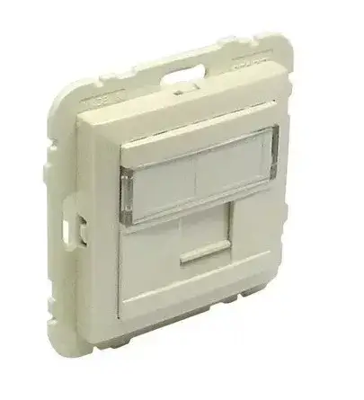 90441_SMF Szimpla RJ45 keretszerelvény, elefántcsont színű Szuper ajánlat