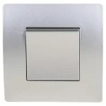 EL BASIC TG115 1 BUTTON CROSS WAY SWITCH SILVER GR Legjobb ár