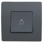 EL BASIC TG112A PUSH BUTTON SWITCH GRAPHITE-OLD Korlátozott ajánlat
