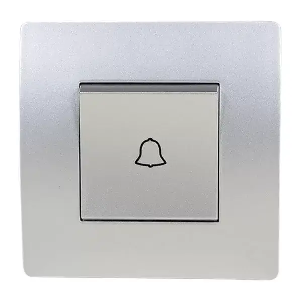 EL BASIC TG112 DOORBELL SWITCH SILVER GREY-OLD Biztonságos fizetés