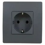 BASIC TZ107 GERMAN STANDARD SOCKET GRAPHITE Legnépszerűbb