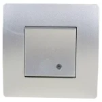 EL BASIC TG114 1 BUTTON 1 WAY SWITCH WITH LIGHT SI Újdonság
