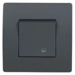 Biztonságos vásárlás EL BASIC TG114 1 BUTTON 1 WAY SWITCH WITH LIGHT GR
