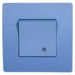 EL BASIC TG114 1 BUTTON 1 WAY SWITCH WITH LIGHT BL Expressz szállítás