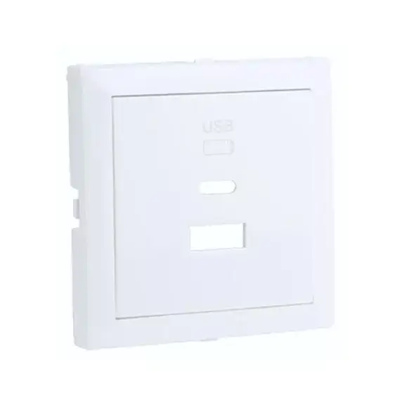 90674_TBR Fedlap dupla töltő aljzathoz (USB-A + USB-C), fehér Azonnali szállítás