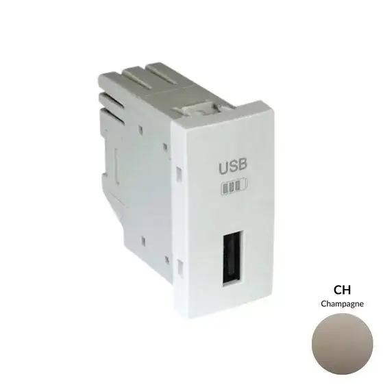 45383_SCH USB-A töltő, pezsgő - 1 modul Ne maradj le