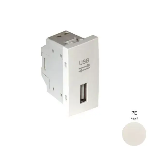 45437_SPE USB-A adatkommunikációs aljzat, gyöngyház - 1 modul Olcsó