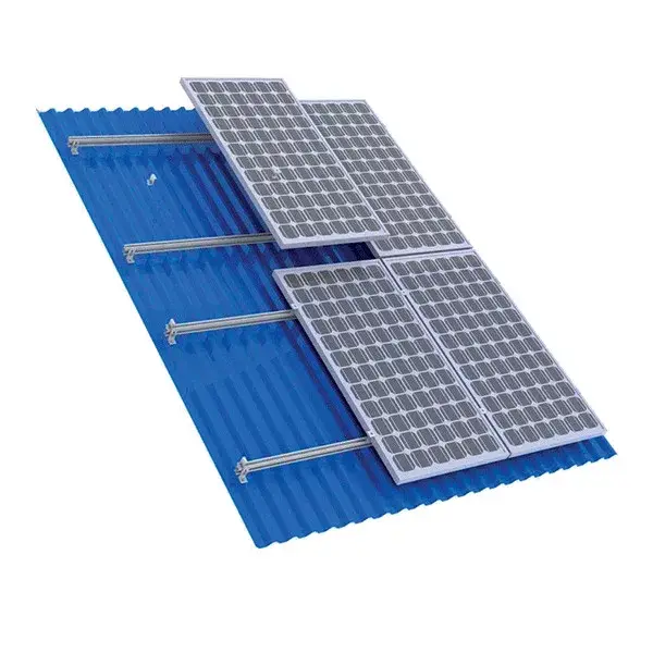 STRUCTURE FOR SANDWICH ROOF 580W PANEL 3kW,SET Expressz szállítás