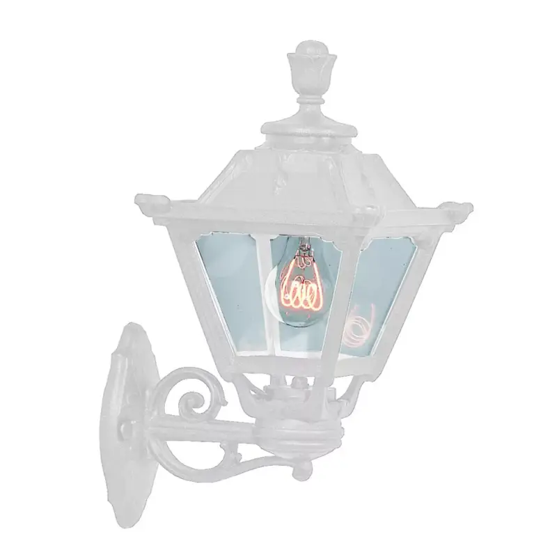 Azonnali szállítás GOLIA WALL LANTERN UPWARD 1XE27 IP55 WHITE