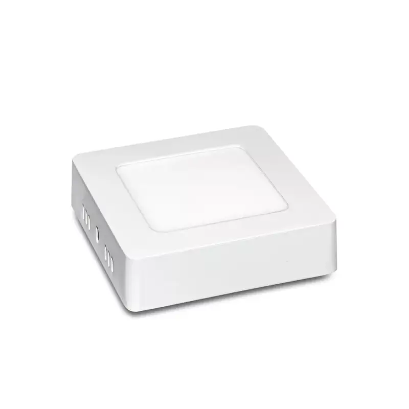 LED panel , 6W , falon kívüli , négyzet , természetes fehér , Epistar chip , 2 + 1 év garancia , LEDISSIMO Csak ma