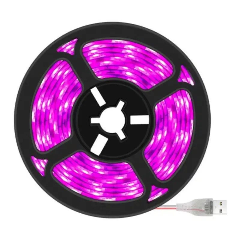 Növénynevelő LED szalag , 4W, 180 LED , 3 m , USB véggel , lila/kék fény , LEDISSIMO GROW Ne maradj le