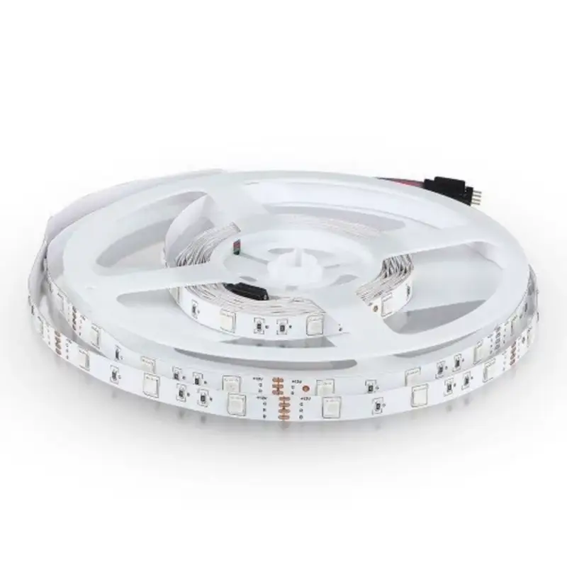 LED szalag , 5050 , 120 led/m , 9 W/m , RGB , LED szalag , 24 Volt DC , extra keskeny , 5 mm Legnépszerűbb