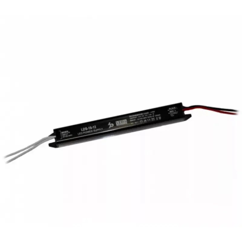 Népszerű LED tápegység , 12 Volt , 18 Watt , 1.5A , ultra slim , 3+2 év garancia , LEDis , LDS-18-12