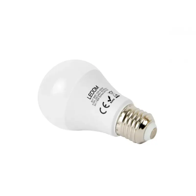 Akciós ár LED lámpa , égő , körte ,E27 foglalat , 10 Watt , természetes fehér , LEDOM