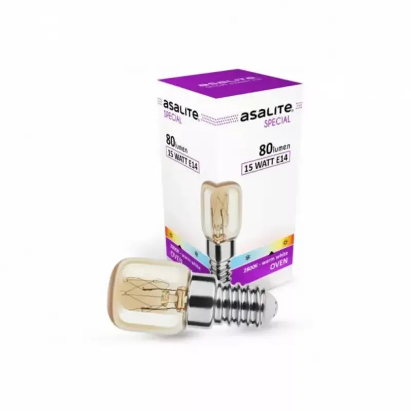 Korlátozott ajánlat Asalite Sütő Izzó T25 E14 15W 2800K (80 lumen)