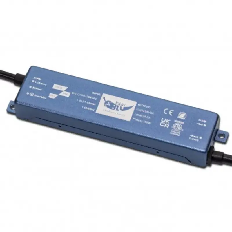 Utolsó esély Mini LED tápegység , slim , 150 Watt, 24 Volt , 6.25A , IP67 , 5 év garancia , ChiliBlu