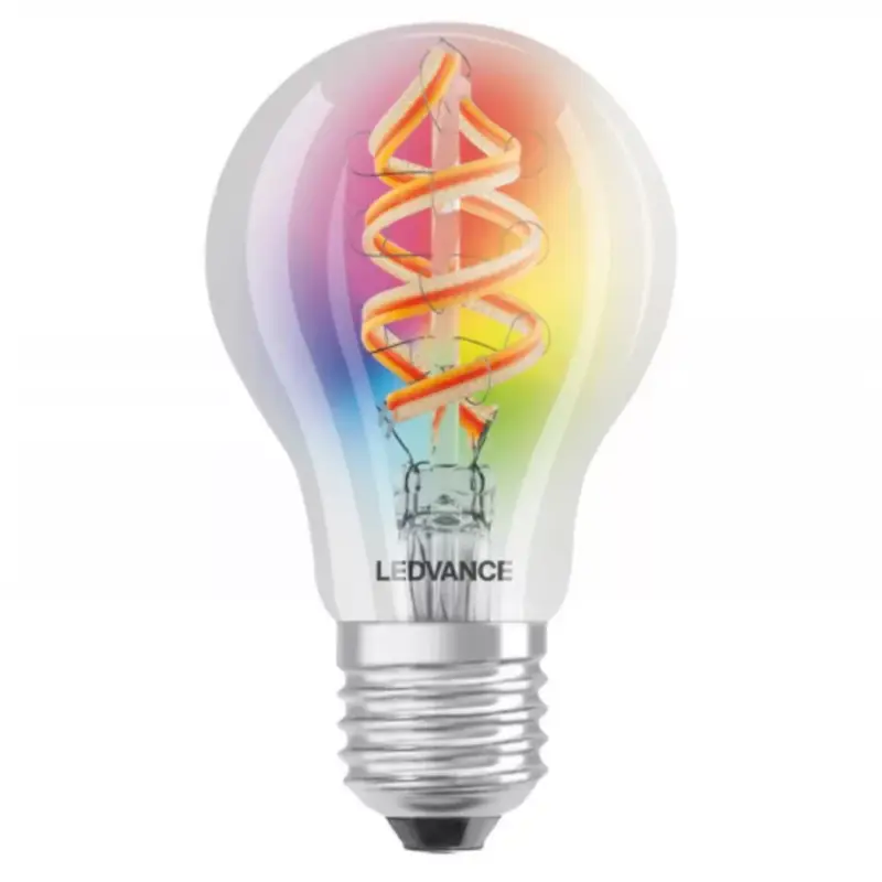 Újdonság LED lámpa , égő , izzószálas hatás , filament , E27 , 4.5W , RGBW , meleg fehér , dimmelhető , LEDVANCE Smart+ WIFI