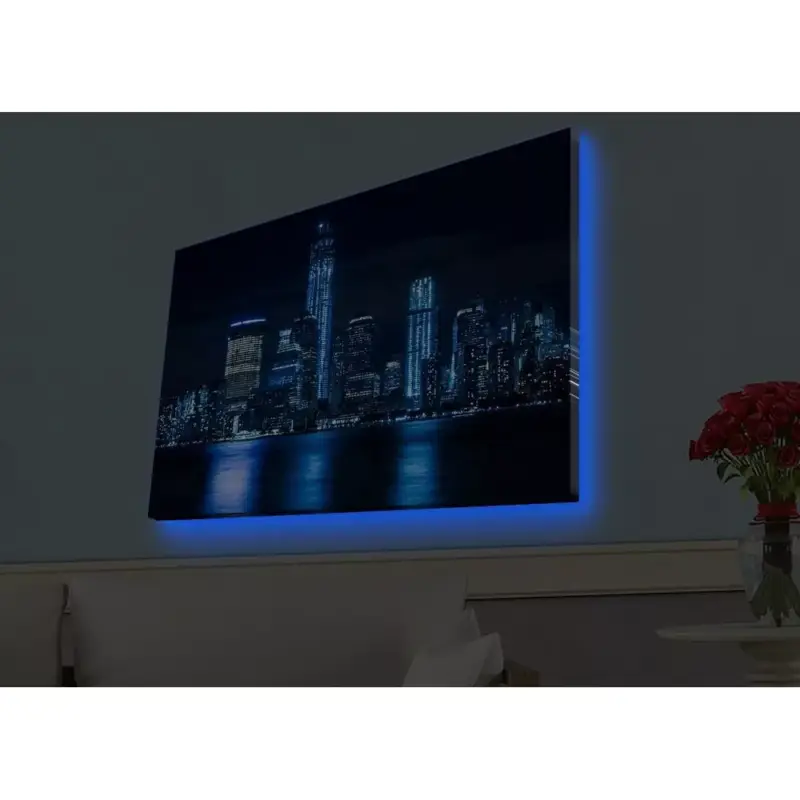 LED-es világítóvászon festmény, Velúr, 45x70 cm, Fakeret Szuper akció