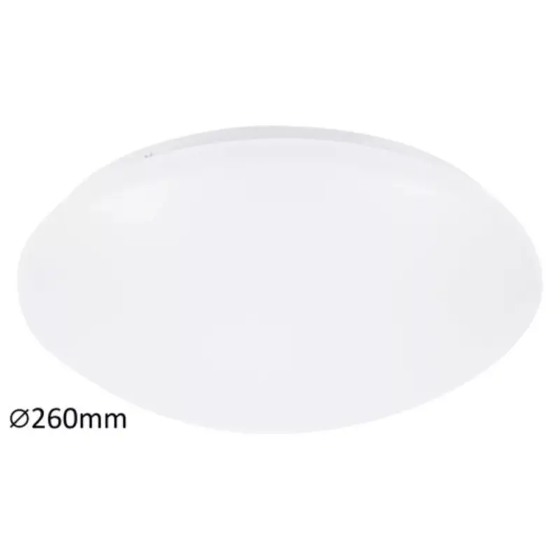 Lámpatest , mennyezeti , 12W , IP20 , kerek , 26cm , fehér ,természetes fehér , 5 év garancia , Rábalux , LUCAS Korlátozott ajánlat
