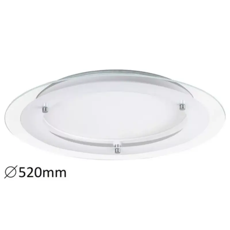 LED lámpatest , mennyezeti , backlight effect ,22W , természetes fehér , kerek , fehér ,Rábalux , LORNA Kedvezmény