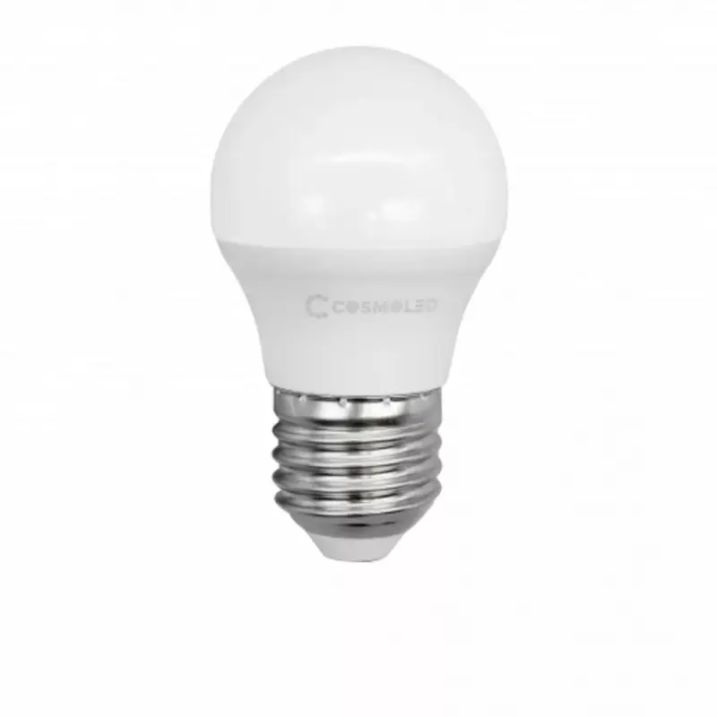 LED lámpa , égő , kisgömb , E27 foglalat , 6W , meleg fehér , COSMOLED Biztonságos fizetés