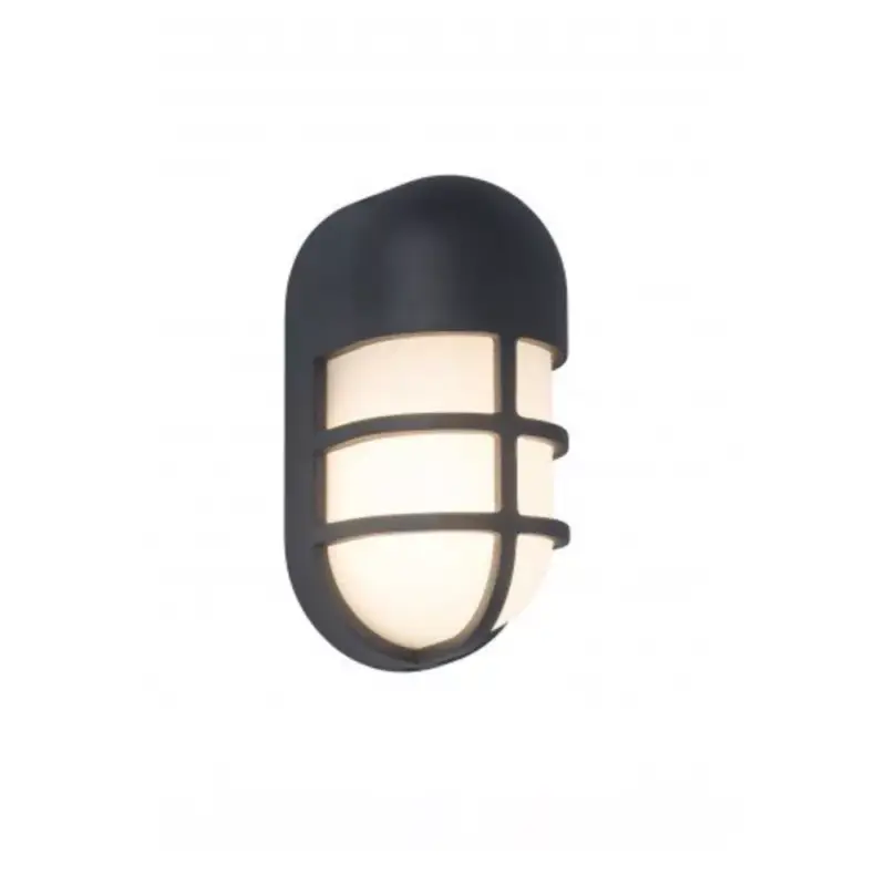 Szuper akció LED lámpatest , oldalfali , 15W , meleg fehér , sötét szürke , kültéri , IP54 , LUTEC , BULLO