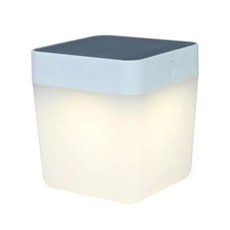 Alacsony ár Led lámpatest , kültéri , 1W , napelemes , dimmelhető , meleg fehér , IP44 , fehér , LUTEC , TABLE CUBE