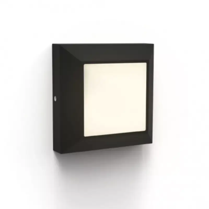 Rendeld meg most LED lámpatest , oldalfali , 4W , meleg fehér , matt fekete , kültéri , IP54 , LUTEC , HELENA