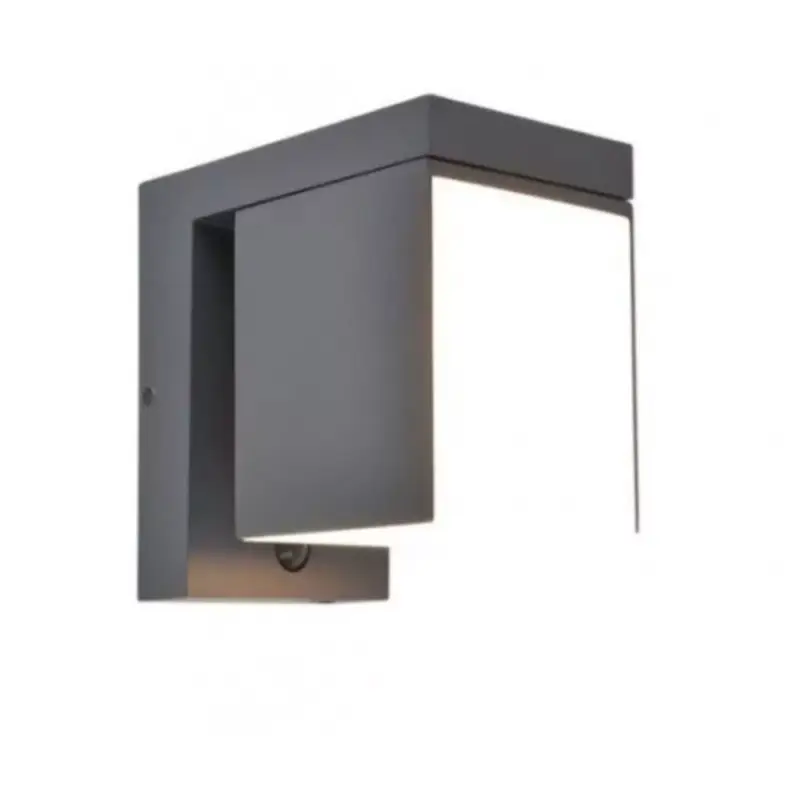 LED lámpatest , oldalfali , napelemes , meleg fehér , szürke , kültéri , IP54 , LUTEC , PRIMA Bestseller