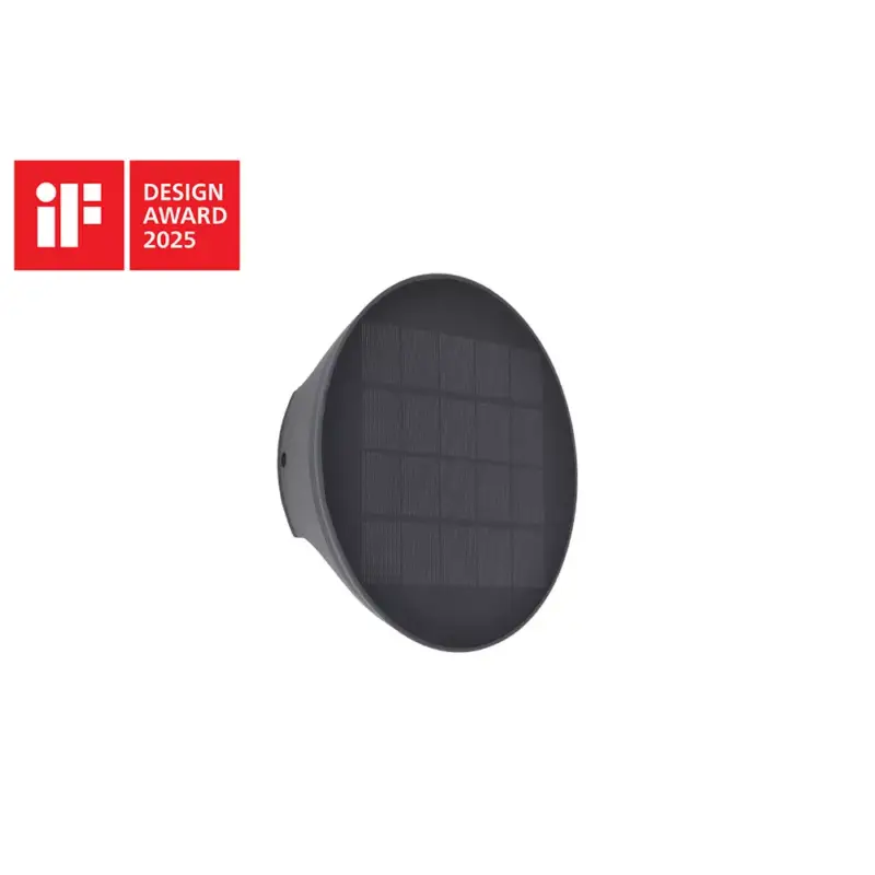 Olcsó LUTEC BELKA LED szolárlámpa hybrid (szolár&230V) indirekt fénnyel , 9W , sötétszürke , IP54