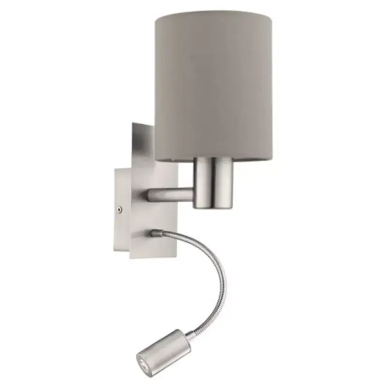 Bestseller EGLO , 96478 , PASTERI , fali lámpa , 3000 K , E27 , 1X40W , IP20 , tópszín (szürkésbarna)