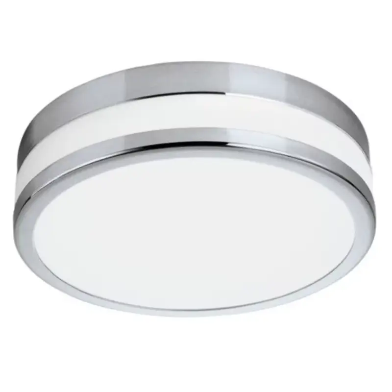 LED lámpatest , mennyezeti/fali , 24 Watt , meleg fehér , króm , IP44 , EGLO , LED PALERMO , 94999 Expressz kézbesítés