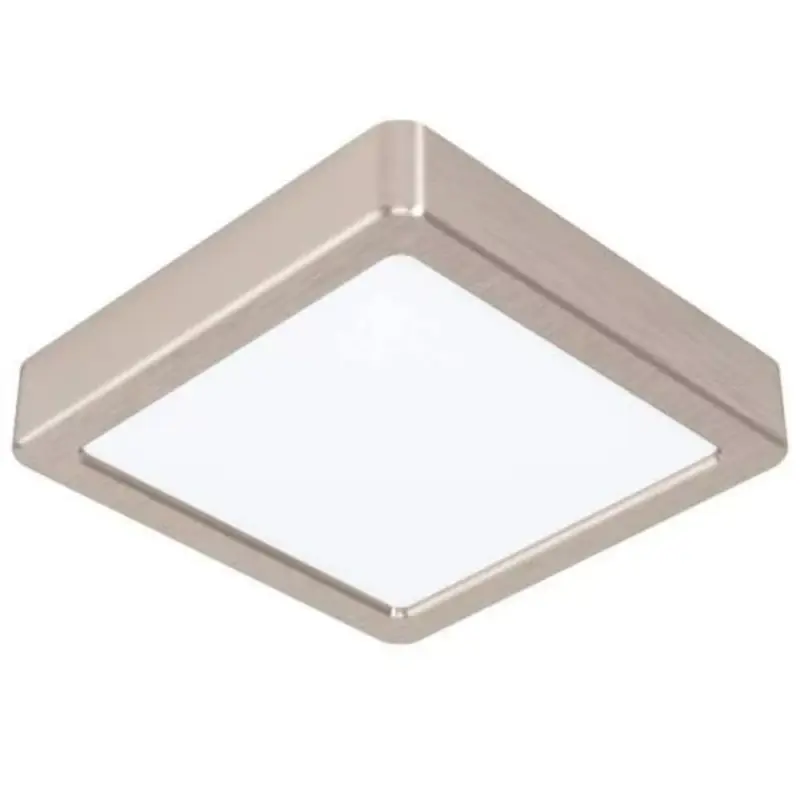 LED panel , 10.5W , falon kívüli , négyzet , természetes fehér , matt nikkel keret , EGLO , FUEVA 5 , 99252 Vásárlói kedvenc