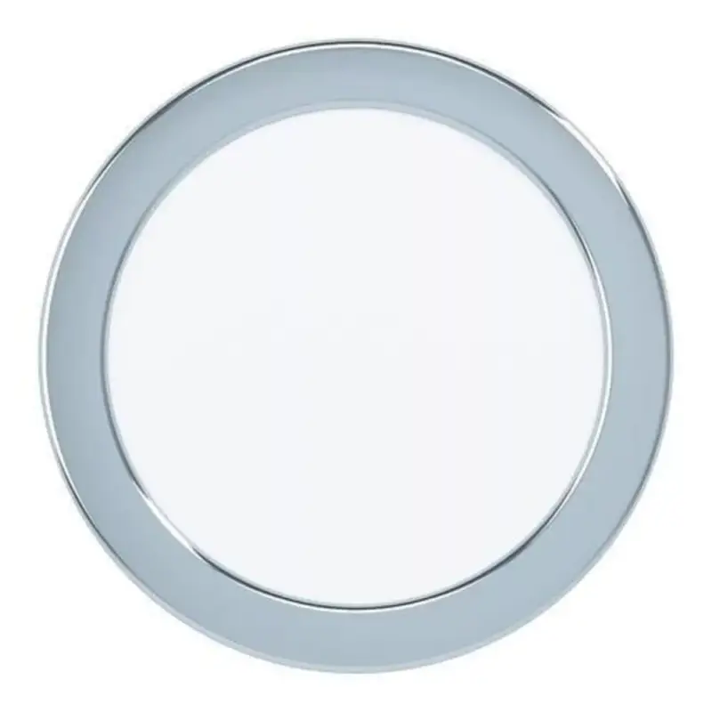 LED panel , 10.5W , süllyesztett , kerek , meleg fehér , króm keret , IP44 , EGLO , FUEVA 5 , 99205 Szezonális akció