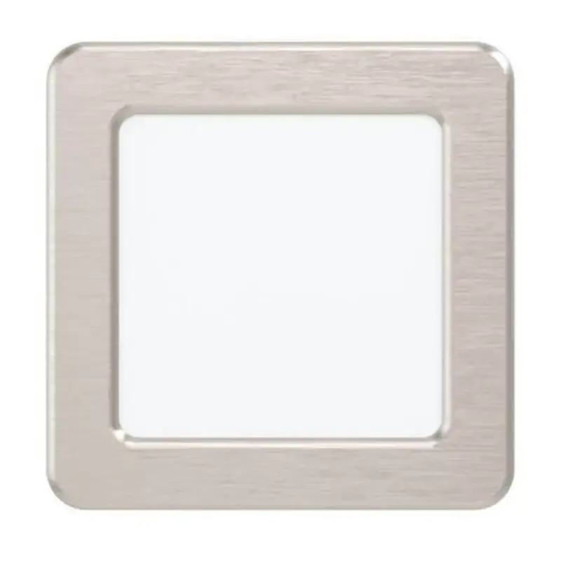 LED panel , 5.5W , süllyesztett , négyzet , természetes fehér , matt nikkel keret , EGLO , FUEVA 5 , 99183 Gyors kiszállítás