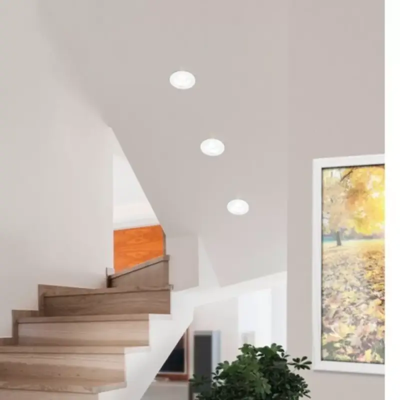 Végkiárusítás LED lámpatest , spot , 6W , süllyesztett ,természetes fehér , dimmelhető , fehér/ átlátszó üveg , EGLO , SALABATE , 98241