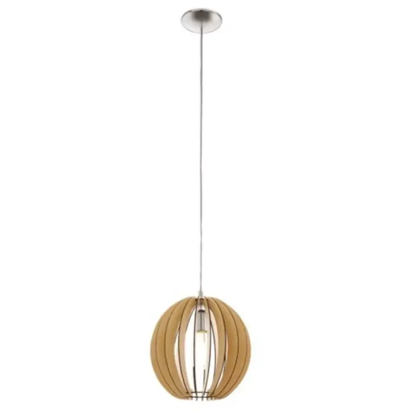 Biztonságos fizetés EGLO , 94764 , COSSANO , függeszték , E27 , 1X60W , IP20 , juhar