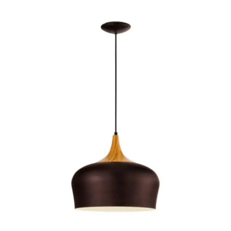 LED lámpa , függeszték , mennyezeti ,barna , 35cm , E27 foglalattal , EGLO , OBREGON Bestseller