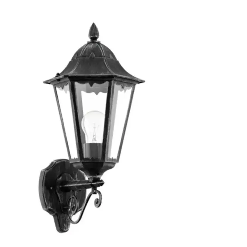 LED lámpatest , oldalfali , E27-es foglalatú , fekete , kültéri , IP44 , EGLO , NAVEDO , 93457 Azonnali szállítás