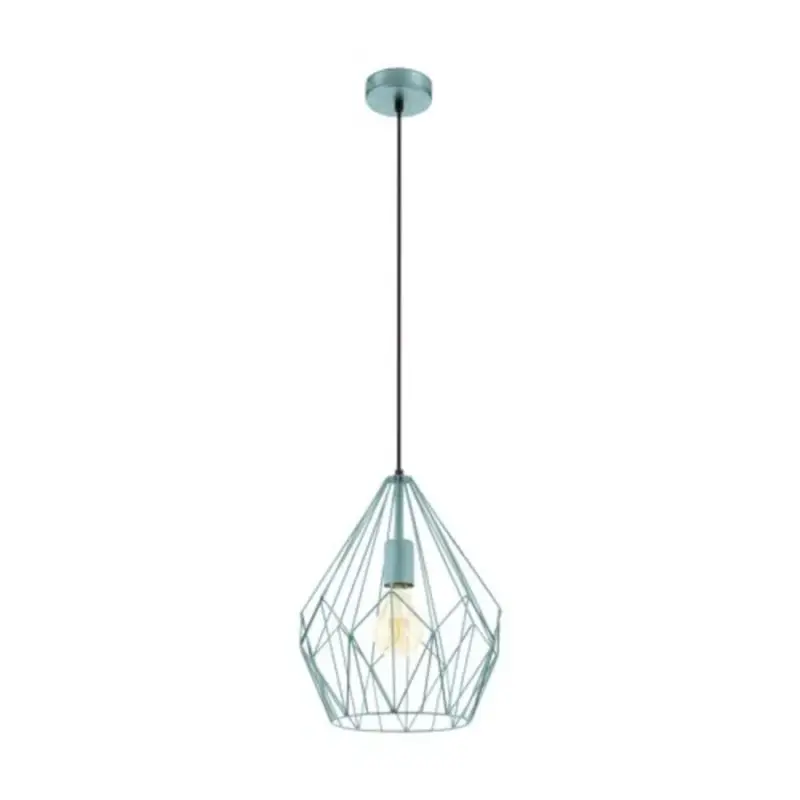 LED lámpa függeszték , mennyezeti , E27 , acél , menta , EGLO , CARLTON , 49259 Csak ma