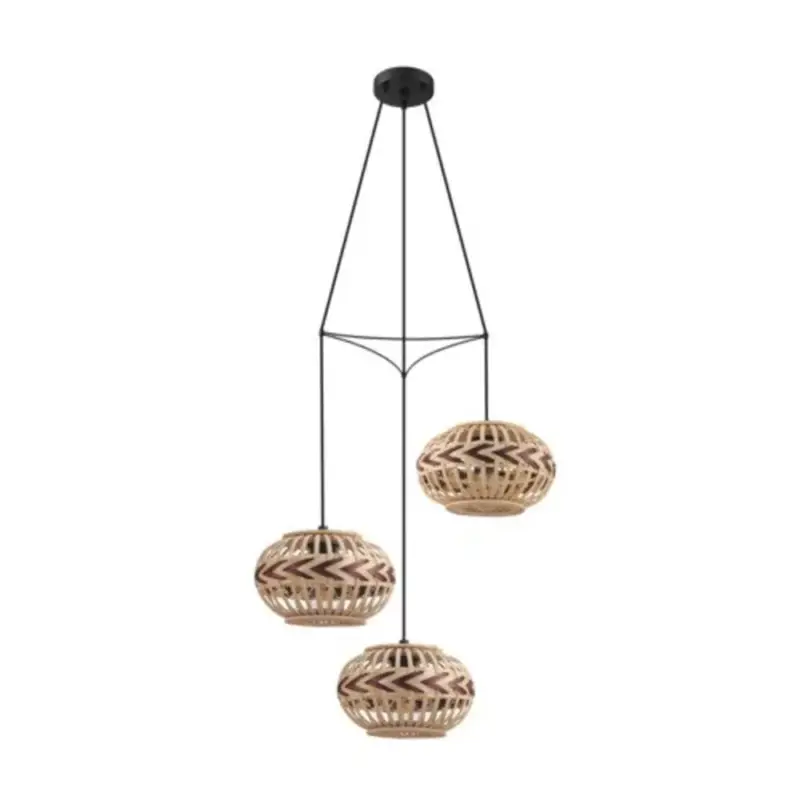 Exkluzív ajánlat EGLO , 43273 , DONDARRION , függeszték , E27 , 3X40W , IP20 , natúrszín, borvörös