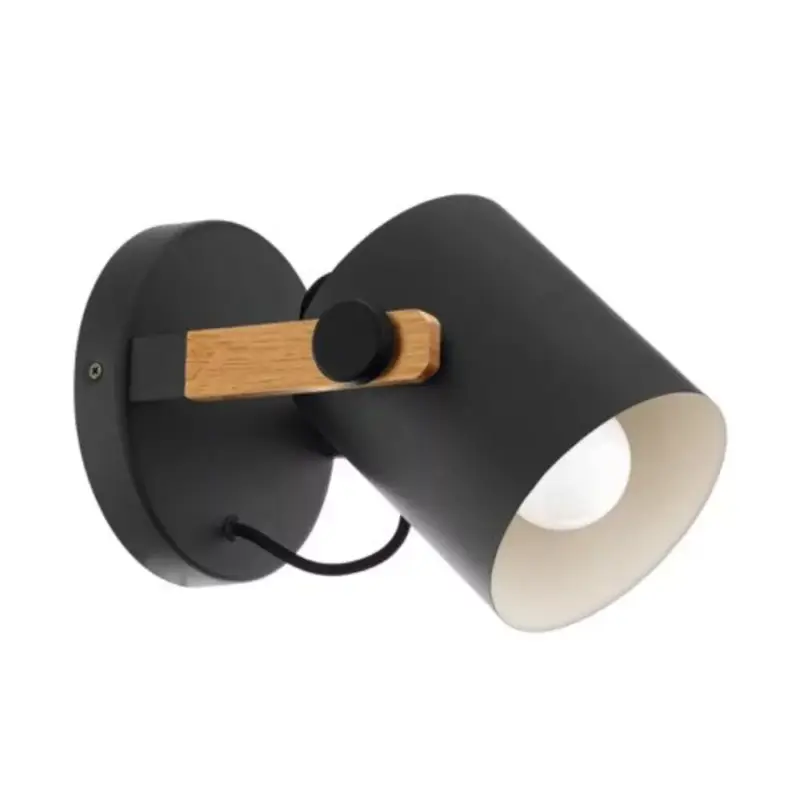 LED lámpa , fali , E27 , fa , fekete , EGLO , HORNWOOD , 43046 Legjobb ár