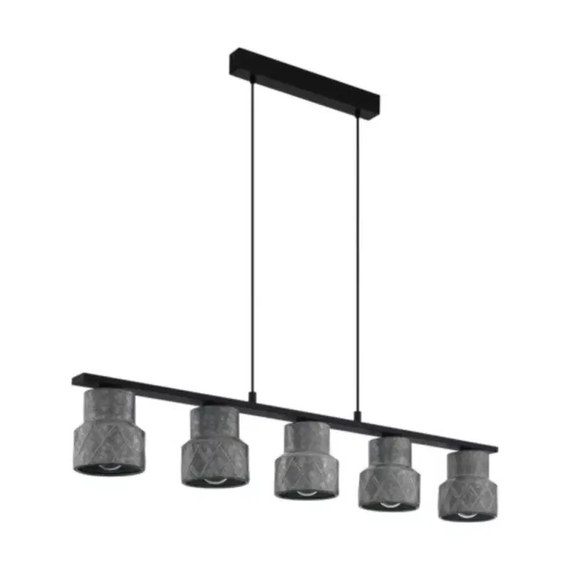 Akciós ár EGLO , 39855 , HILCOTT , függeszték , E27 , 5X40W , IP20 , horganyzott