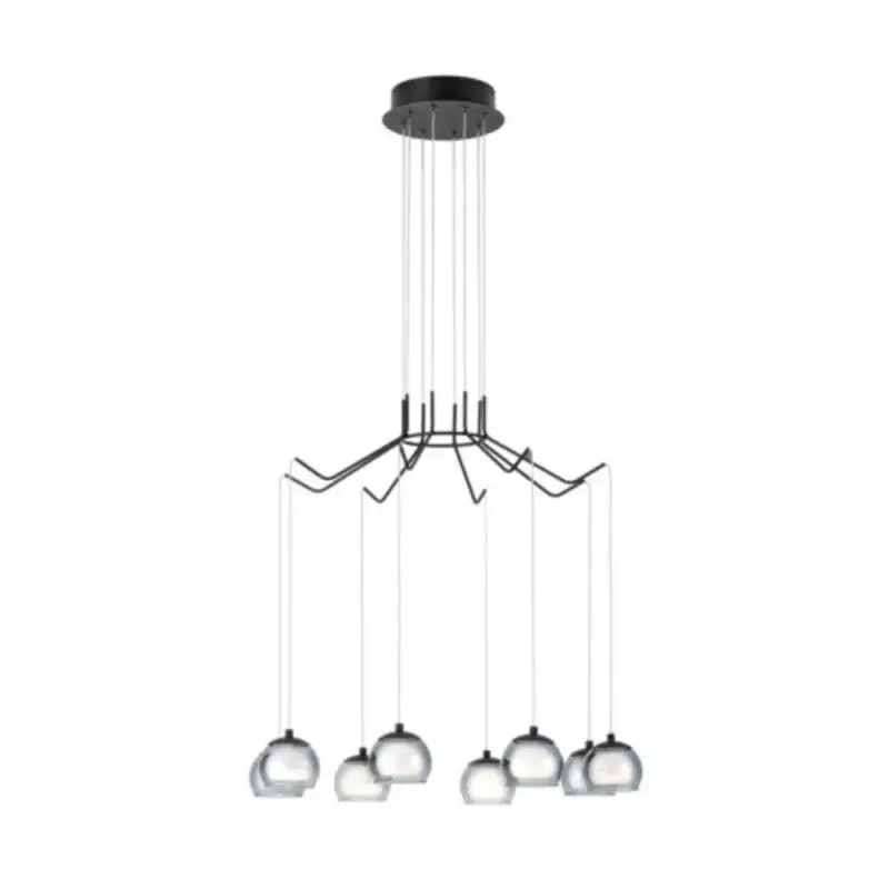 EGLO , 39511 , ROVIGANA , függeszték , 3000 K , LED , 8X3,3W , Yes , IP20 , fekete-átlátszó, fehér Végkiárusítás