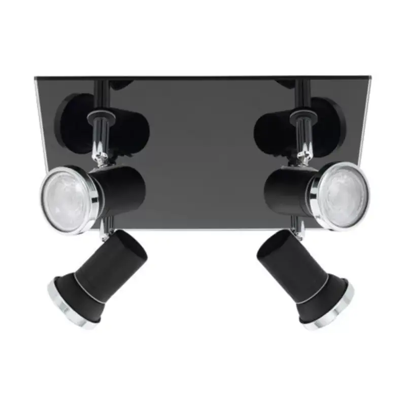 LED lámpatest , mennyezeti , spot , 4 x 3 Watt , meleg fehér , üveg , fekete , IP44 , EGLO , TAMARA 1 , 33678 Ajánlat