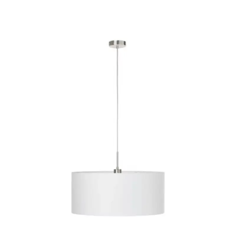 LED lámpa függeszték , mennyezeti , E27 , acél , fehér , matt nikkel , EGLO , PASTERI , 31575 Szuper akció