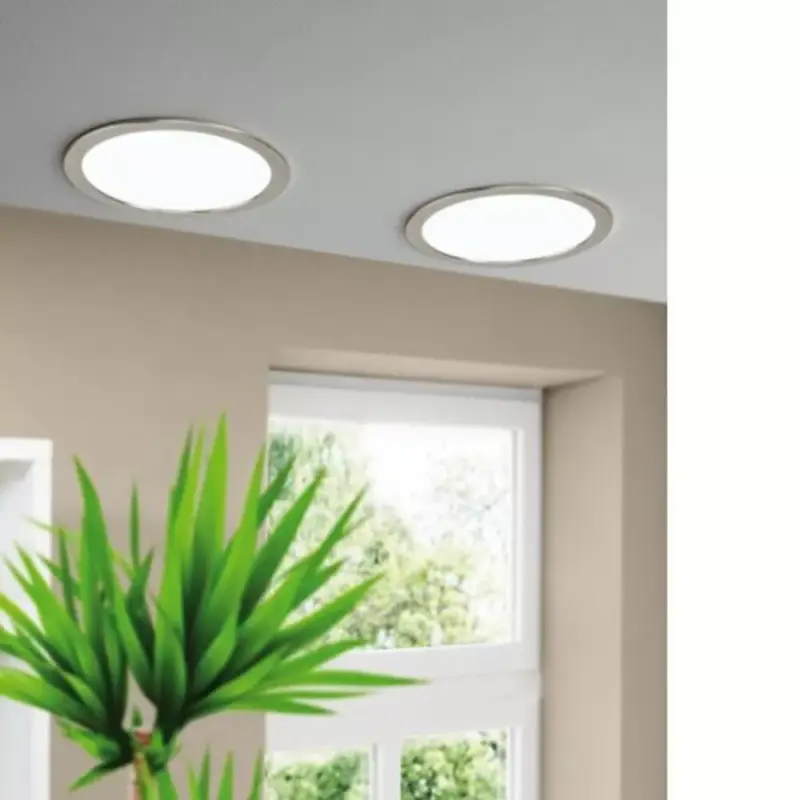 LED panel , süllyesztett , 16.5W , CCT , dimmelhető , 21.6 cm , kerek , matt nikkel , IP44 , EGLO Connect.Z , Zigbee , FUEVA-Z , 98844 Korlátozott ajánlat
