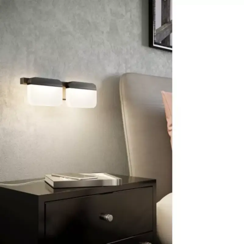 EGLO , 98877 , ERVIDEL , fali lámpa , 3000 K , LED , 2X4,5W , IP20 , szatinált Gyors szállítás