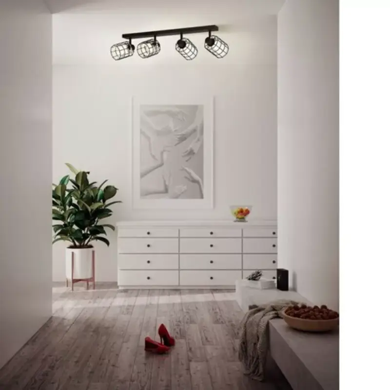 Gyors kiszállítás EGLO , 99713 , CONSACA , spot lámpa , E27 , 4X40W , IP20 , fekete-átlátszó